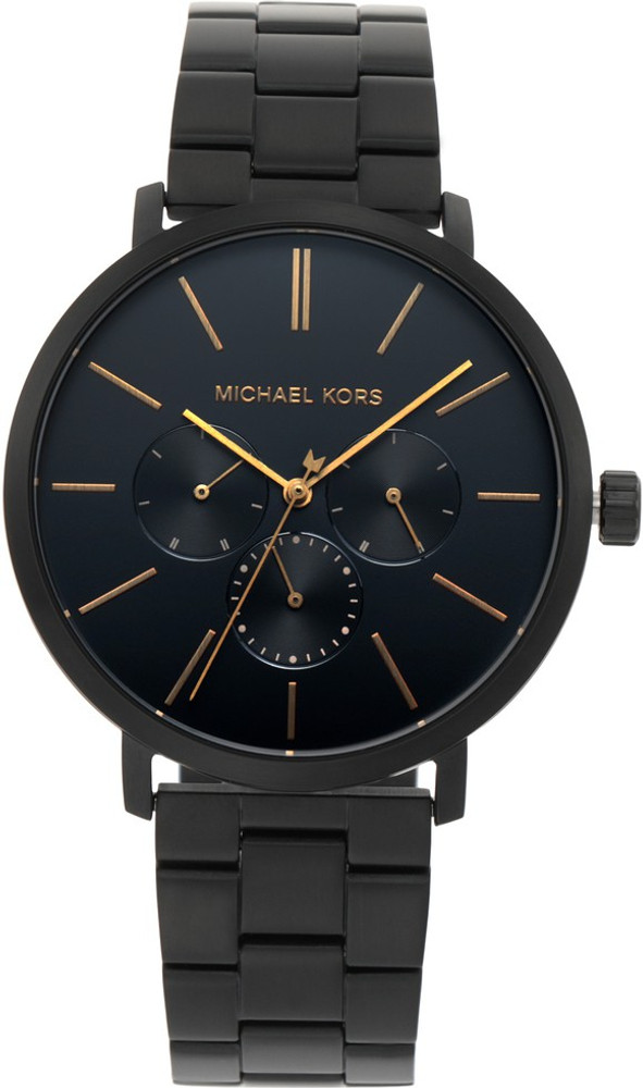 All black michael store kors watch