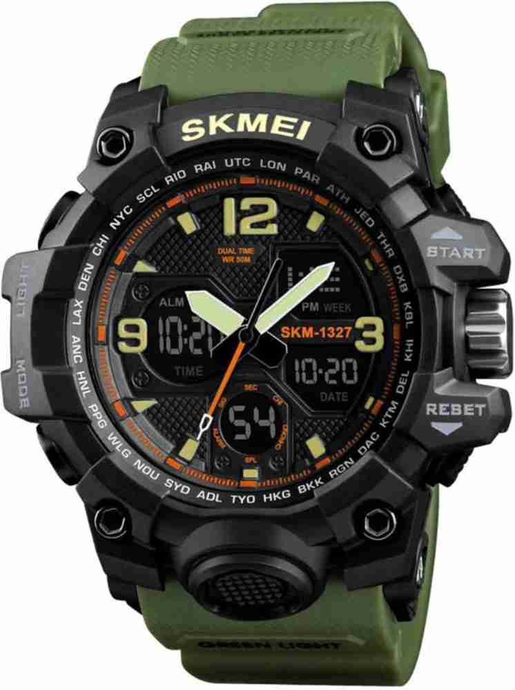 Skmei world time sales watch