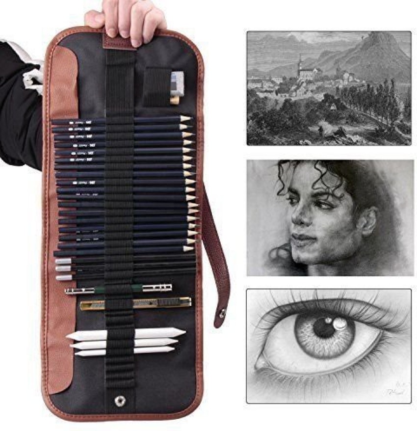 Tusmad Sketching Kit  36 Pcs Professional Sketch  Drawing Tool Kit with  Zipper CaseIncludes Graphite  Charcoal PencilsGraphite  Charcoal  SticksEraserSketch Book  Other Tools For Artists  Price History