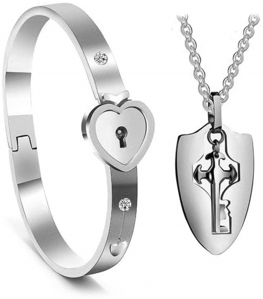 Key lock bracelet deals flipkart