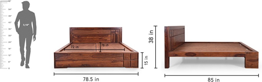 Royal oak store sheesham bed