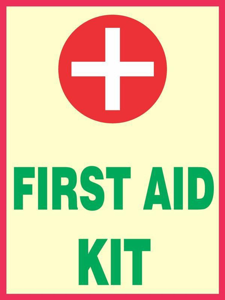 First aid deals kit sign
