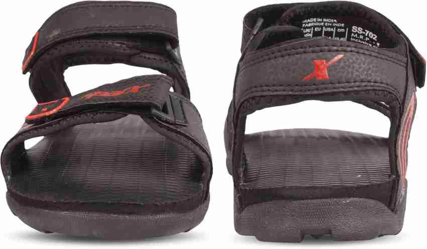 Sparx Sparx Men SS 702 Black Red Floater Sandals Men Black Sandals