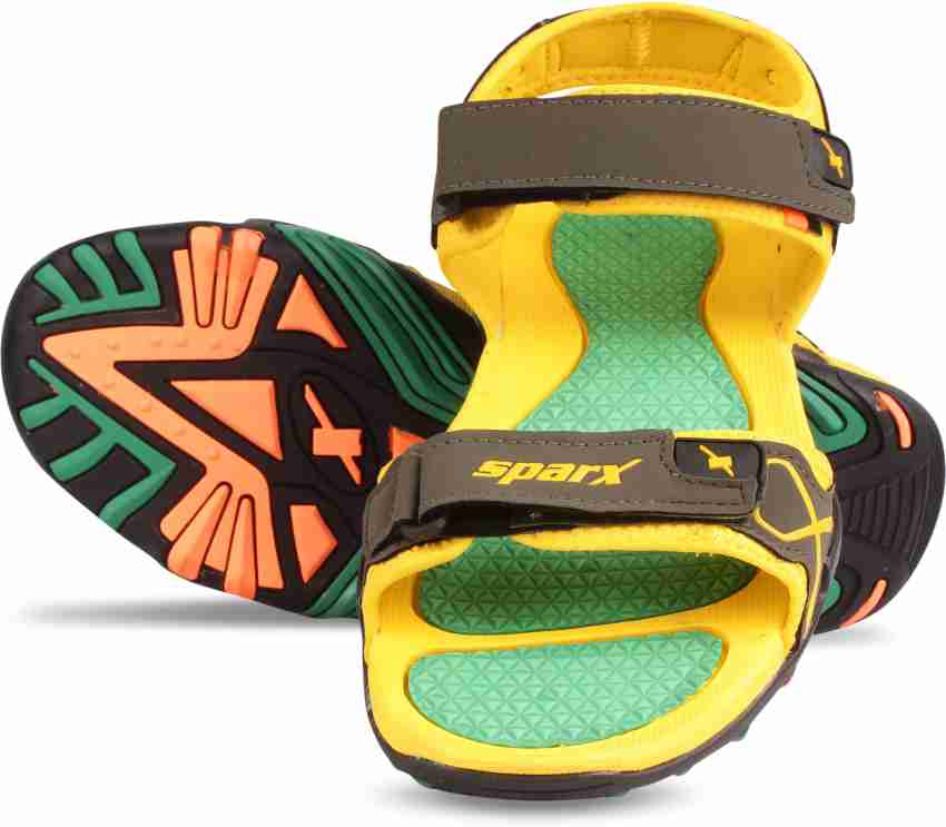 Sparx olive yellow sales sandals