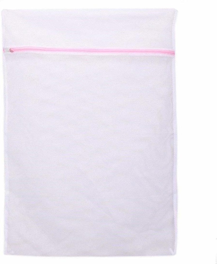 Vivifying Large Washing Net Bags, Set of 6 Durable Coarse Mesh Laundry Bag  with Zip for Clothes, Delicates (White) : : Appliances