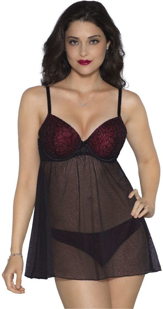 Amante Self Design Babydoll - Buy Amante Self Design Babydoll