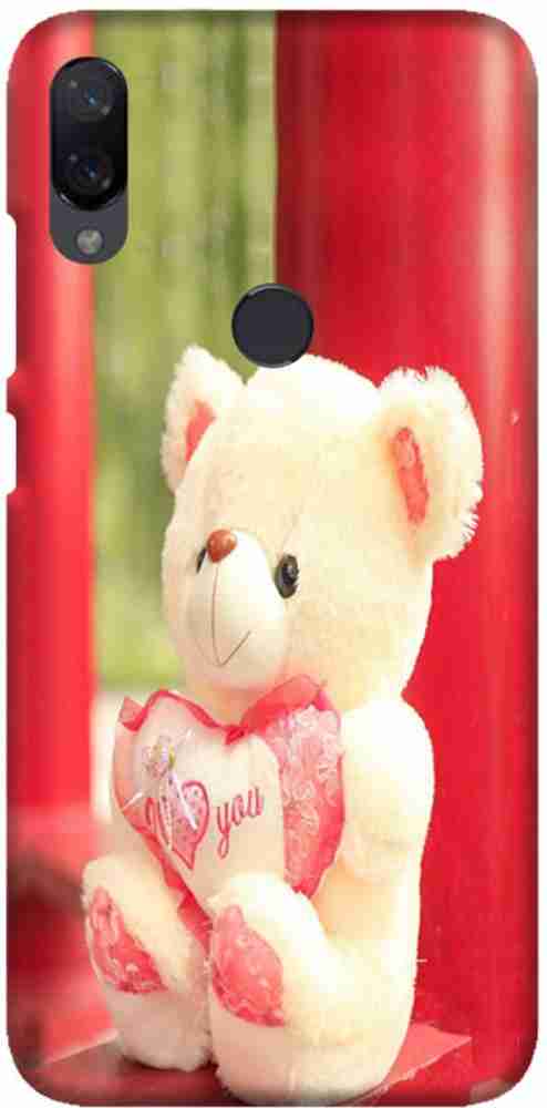 LEEMARA Back Cover for Redmi Mi Play Teddy Bear Mobile Back Case