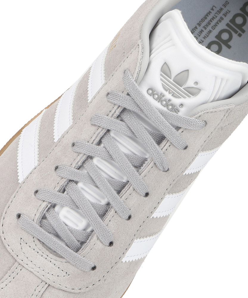 Adidas originals gazelle trainer grey two / footwear white sales
