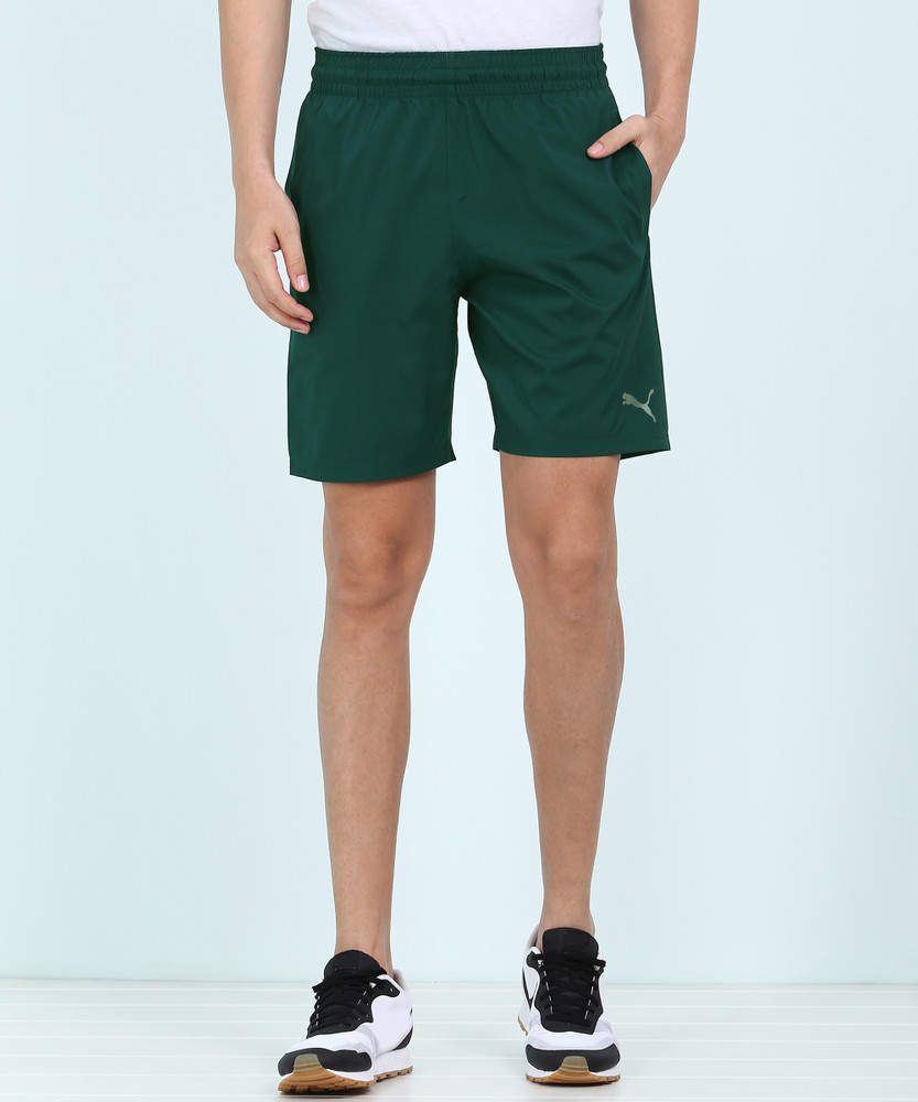 PUMA Solid Men Green Sports Shorts Buy PUMA Solid Men Green