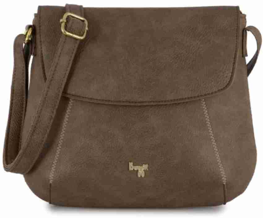 Baggit Brown Sling Bag L Camelia Bff Krispa 1.8Mm Smoke Beige M1