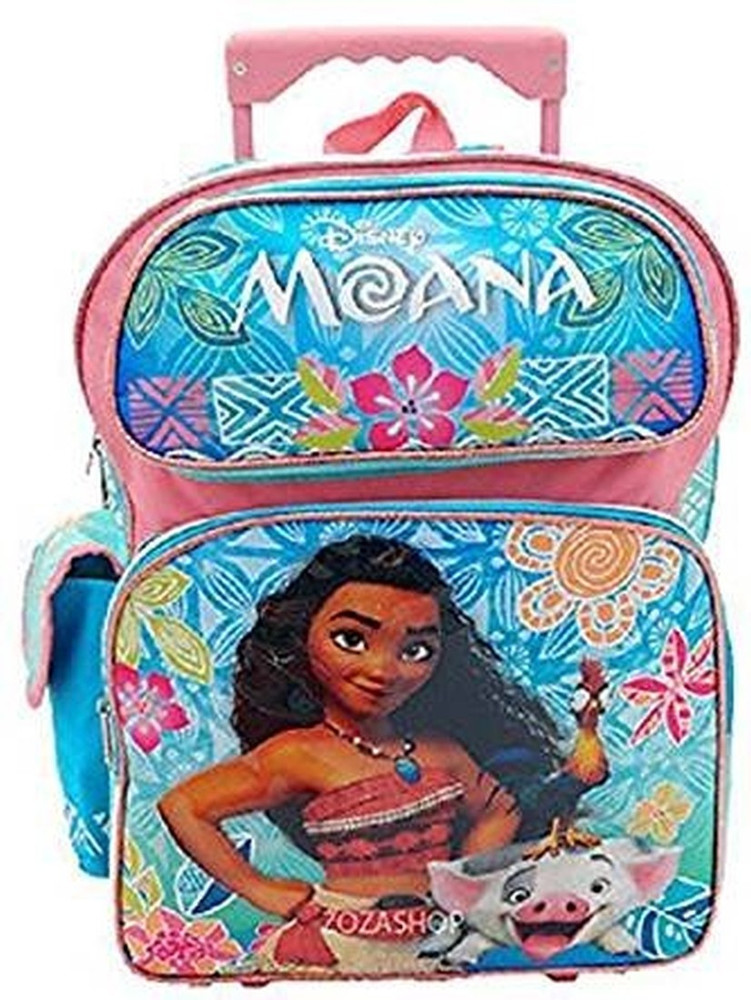 Ruz Disney Moana 16 inches Rolling Large Backpack New with Tags 2.5 L Backpack Blue Price in India Flipkart