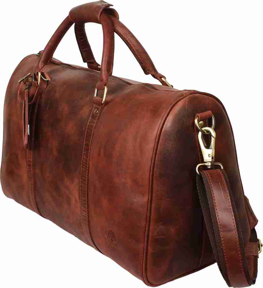 Leather Duffel Bags for Men - Airplane Underseat Carry on Luggage by RusticTown