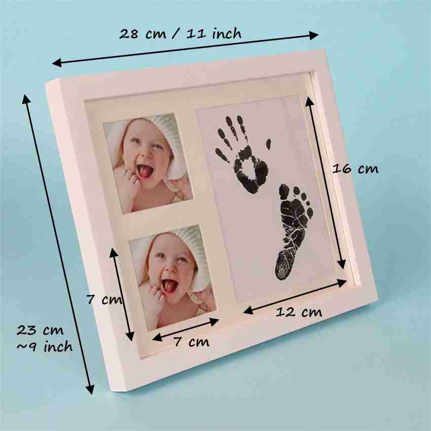 Desi Rang Baby Hand and Footprint kit with Frame Infant Foot and