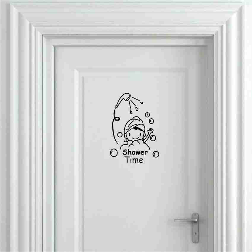 Off white door shop sticker