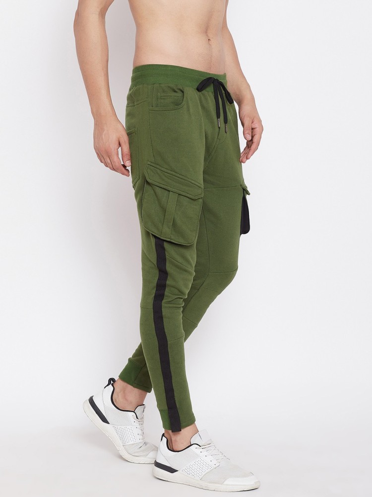 FUGAZEE Colorblock Men Light Green Track Pants - Buy FUGAZEE Colorblock Men  Light Green Track Pants Online at Best Prices in India