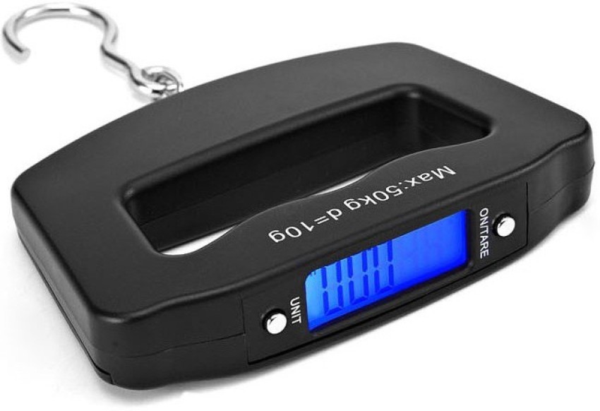 Portable Hand Held Digital Luggage Scale 50Kg 10g Fish Hook