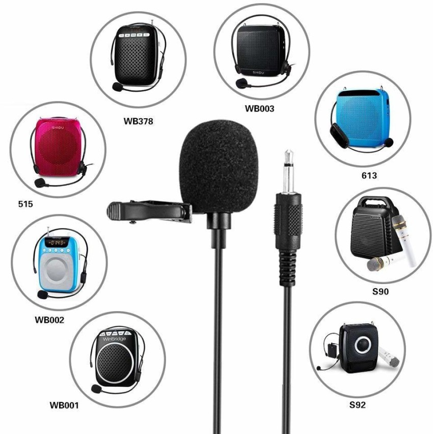 Triangle Ant Mini USB 3.5mm External Microphone with Collar Clip