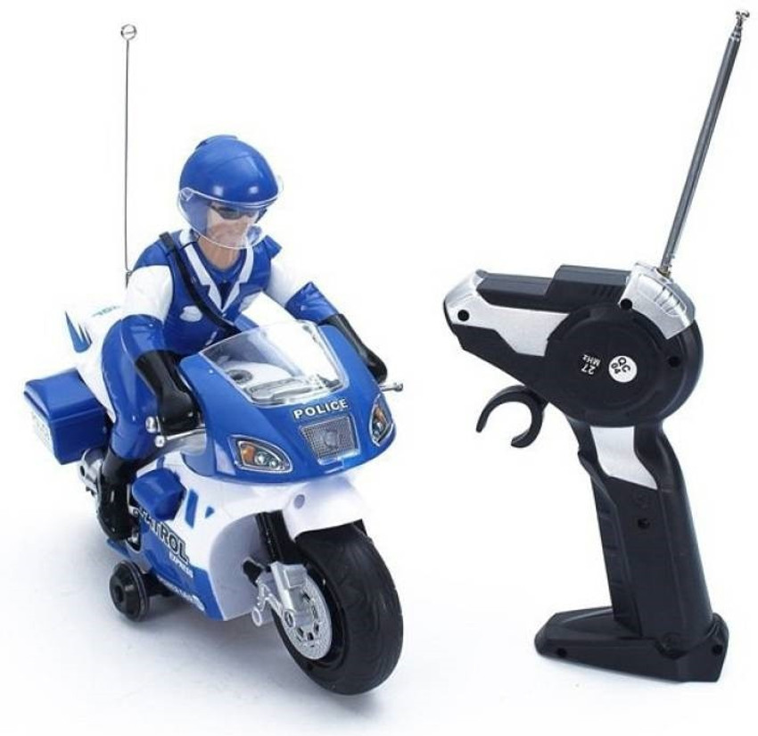 Remote control police bike hot sale