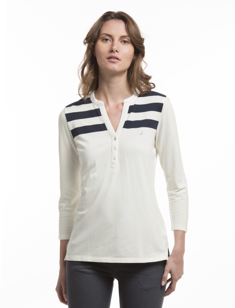 Discount White Nautica Womens Tops XXXL - Nautica Online Shopping