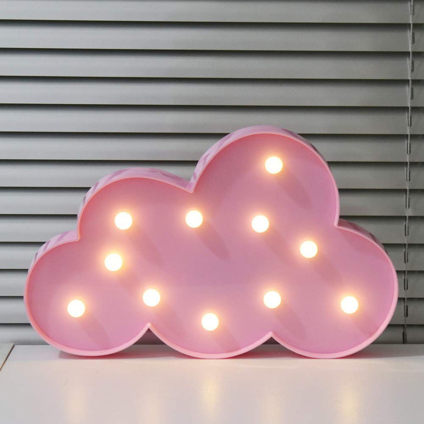 HOUSE OF QUIRK Cloud Night Light LED Marquee Sign Baby Light