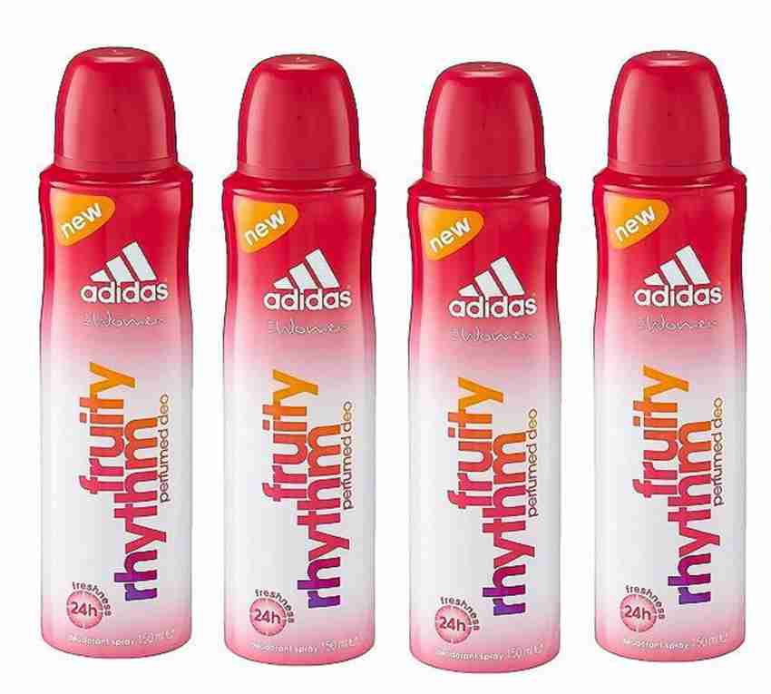 ADIDAS Fruity Rhythm Deodorant Body Spray for Women 150ML Each