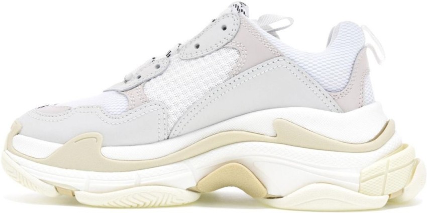 Balenciaga Triple S Clear Sole Sneakers  White for Men