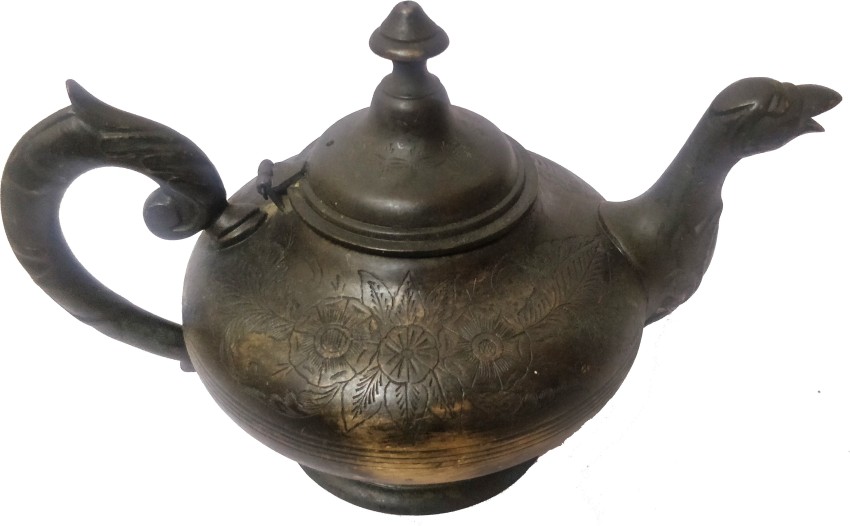 Brass Teapot Vintage from India - Brass Water Pitcher Engraved