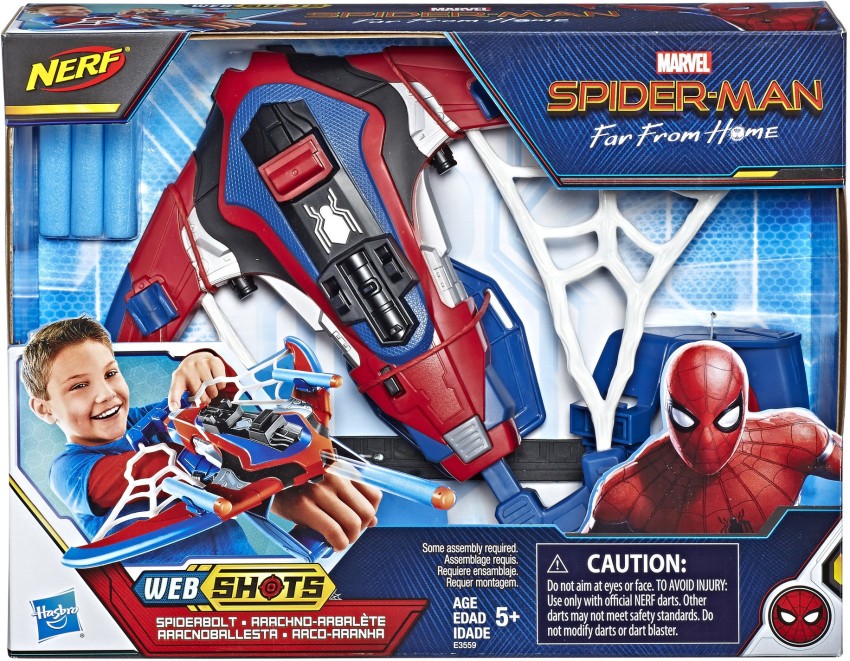 MARVEL Spider-Man Web Shots Spiderbolt NERF Powered Blaster Toy