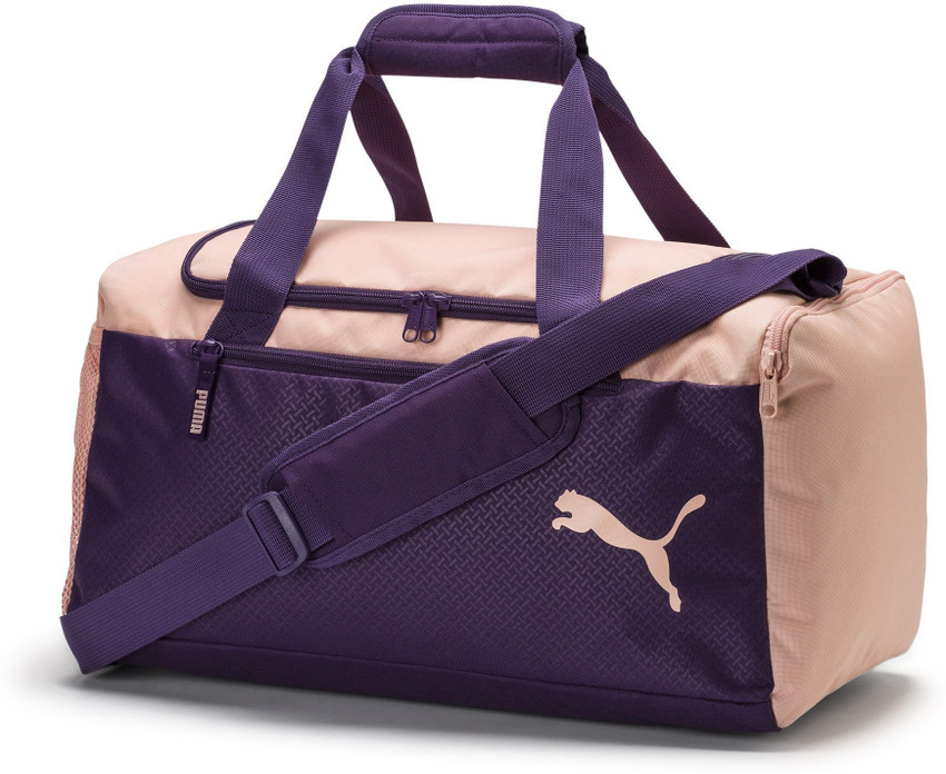 PUMA Fundamentals Sports Bag S Duffel Without Wheels Indigo Peach Bud Price in India Flipkart