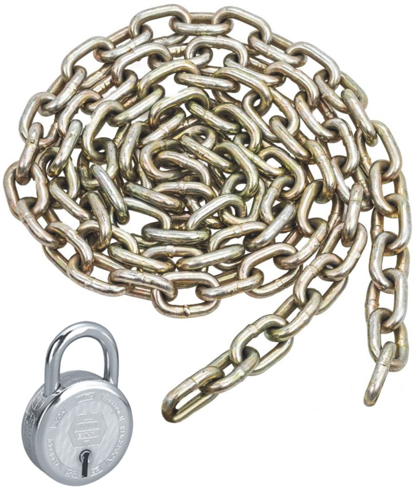 Pretail Strong Metal Chain with Padlock for Locking Car/Vehicle
