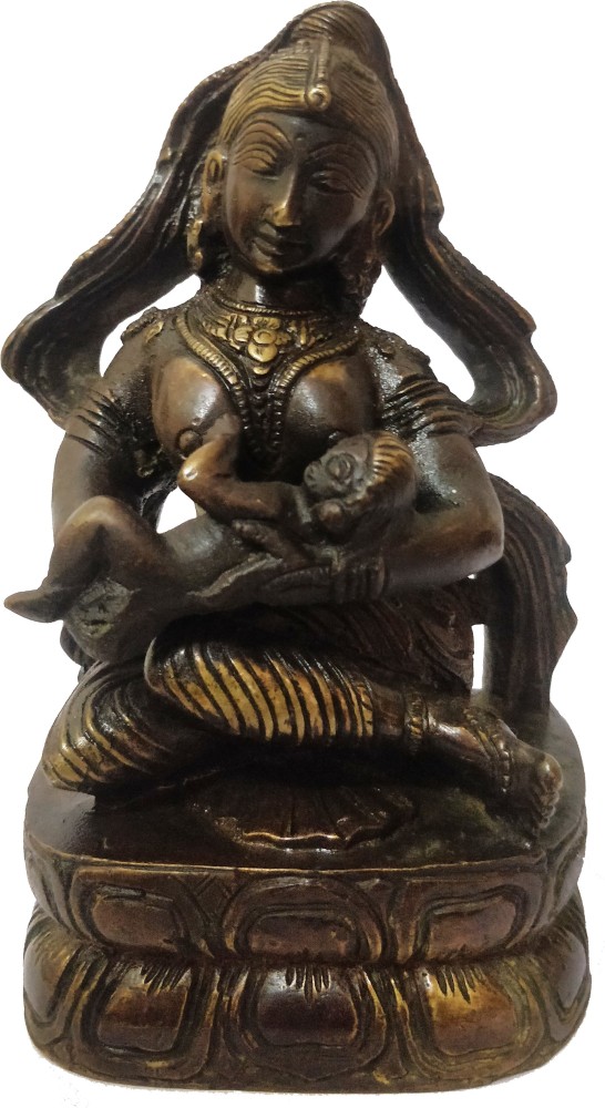 Explore india Brass Dancing Apsara Lady Statue Showpiece for Home