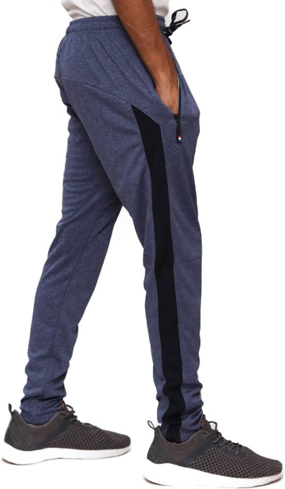 ACTIVE GEAR Self Design Men Blue Track Pants - Buy ACTIVE GEAR