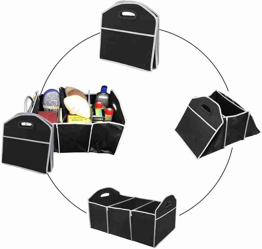 LAVITRA Car Boot Storage Organizer Heavy Duty Collapsible Boot