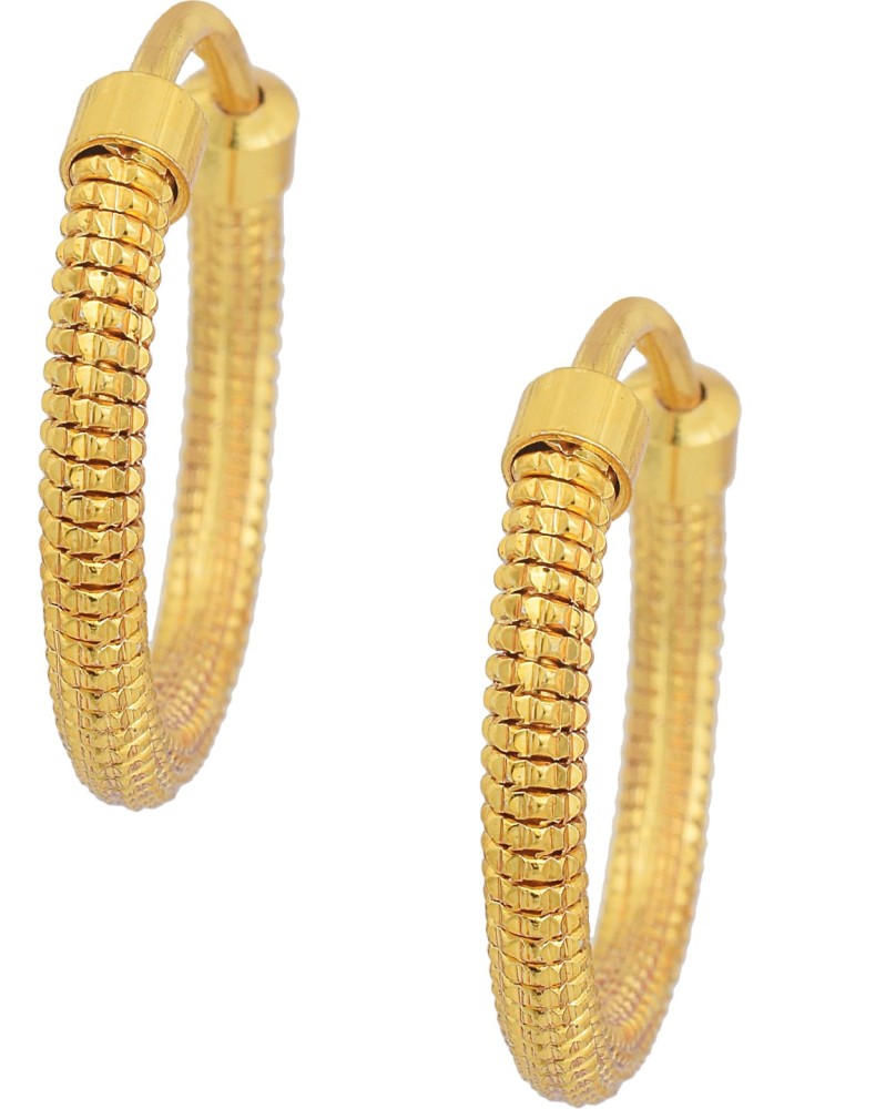 Fashionable Gold Plated Twist Design Bali Hoop Earring For Women or Girls  at Rs 15/pair, Gopalpura Bypass, Jaipur