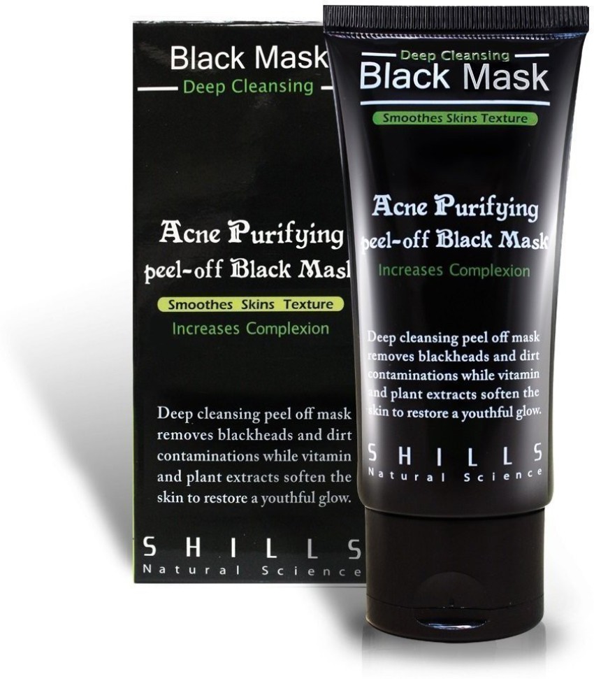 Pil Ubevæbnet smeltet Shills Peel off Mask Shills Charcoal Acne Purifying Black Mask Blackhead  Remover - Price in India, Buy Shills Peel off Mask Shills Charcoal Acne  Purifying Black Mask Blackhead Remover Online In India,