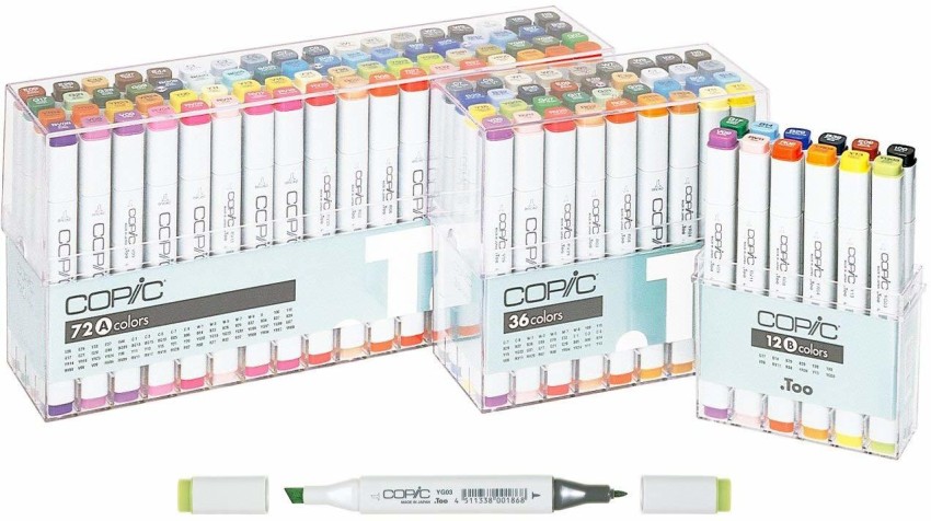 Copic Classic Marker - Basic Colors, Set of 12