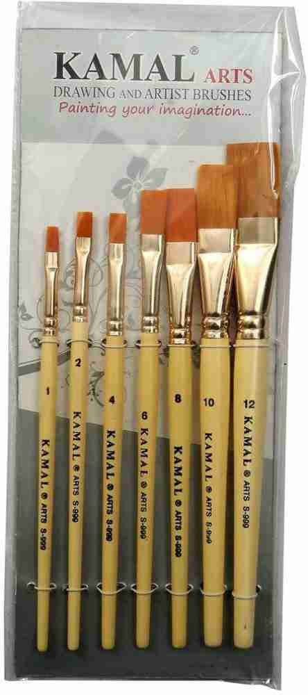 25ct Gold Taklon Variety Brushes - Paint Brush by Shape - Art Supplies & Painting