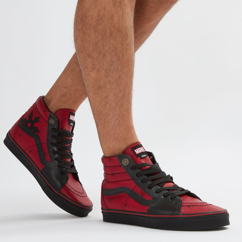 deadpool slip on shoes