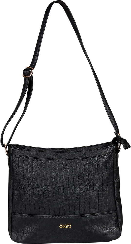OSAIZ Black Sling Bag Black Colour Sling Bag for Women s Black Price in India Flipkart