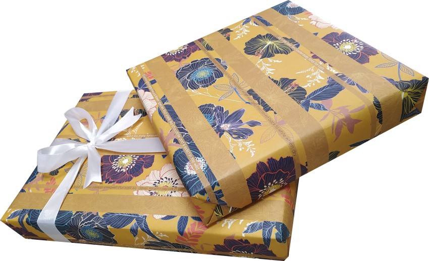 Floral Print Gift Wrapping Paper Sheet, GSM: 80 Packaging Size: 25 Sheets  In One Packet