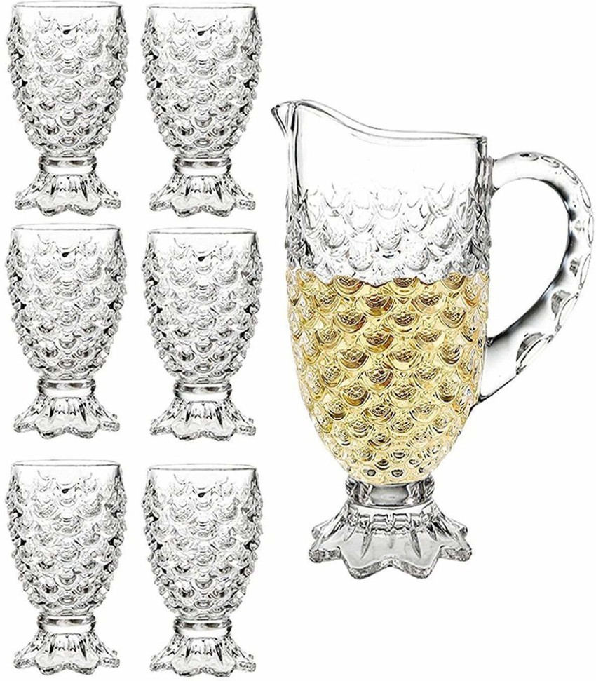 Jay Shree Enterprise (Pack of 7) Crystal Clear Pineapple Shaped