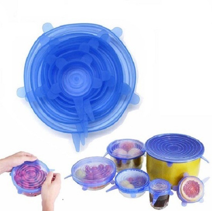 5Pcs Microwave Cover Silicone Lids, Silicone Fresh-keeping Cover