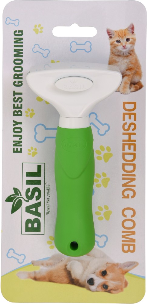 BASIL DE SHEDDING COMB WITH AUTO RELEASE BUTTON Shedding Blade for