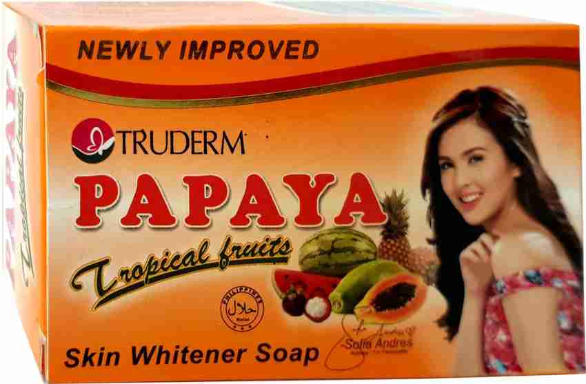 Truderm Papaya Tropical Fruits Skin Whitener Soap 135g - Price in India,  Buy Truderm Papaya Tropical Fruits Skin Whitener Soap 135g Online In India,  Reviews, Ratings & Features | Flipkart.com