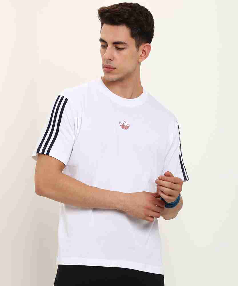 ADIDAS ORIGINALS Striped Men Round Neck White T Shirt Buy ADIDAS ORIGINALS Striped Men Round Neck White T Shirt Online at Best Prices in India Flipkart