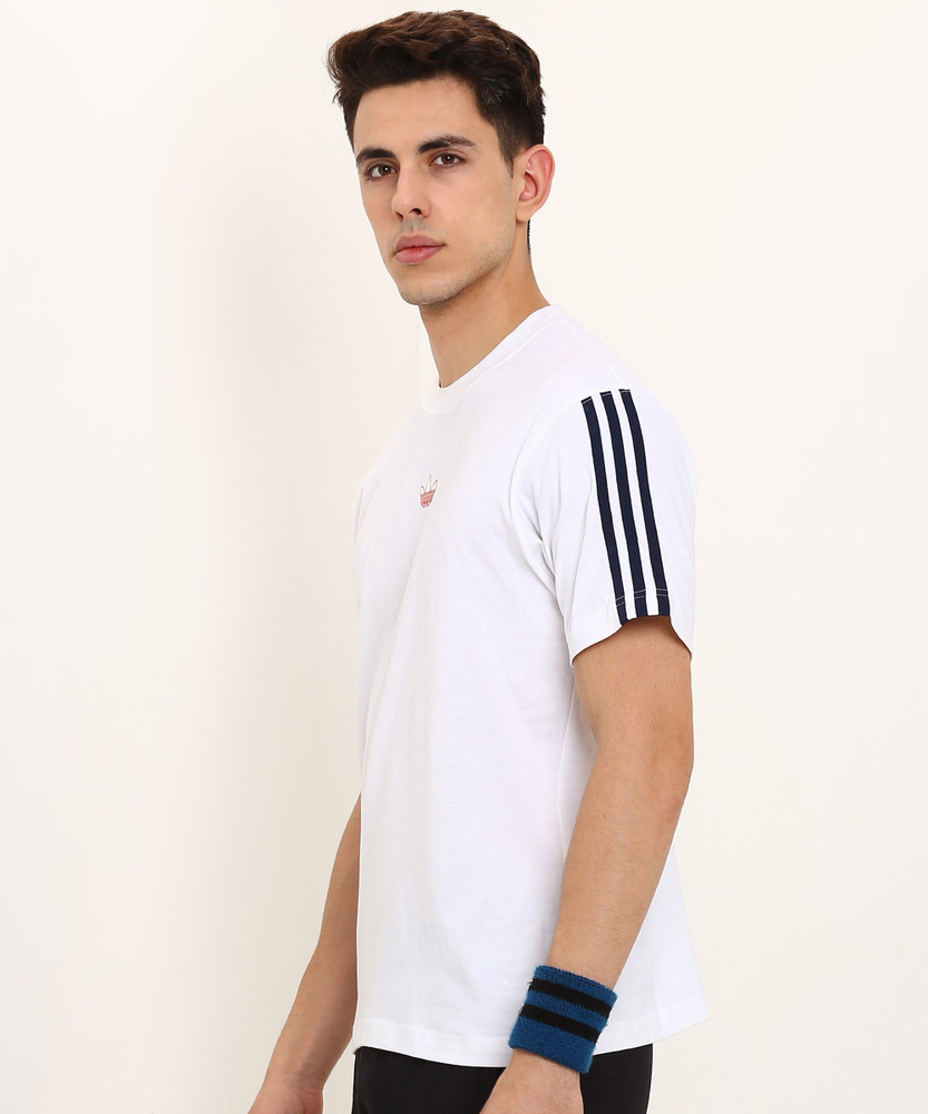 ADIDAS ORIGINALS Striped Men Round Neck White T Shirt Buy ADIDAS ORIGINALS Striped Men Round Neck White T Shirt Online at Best Prices in India Flipkart