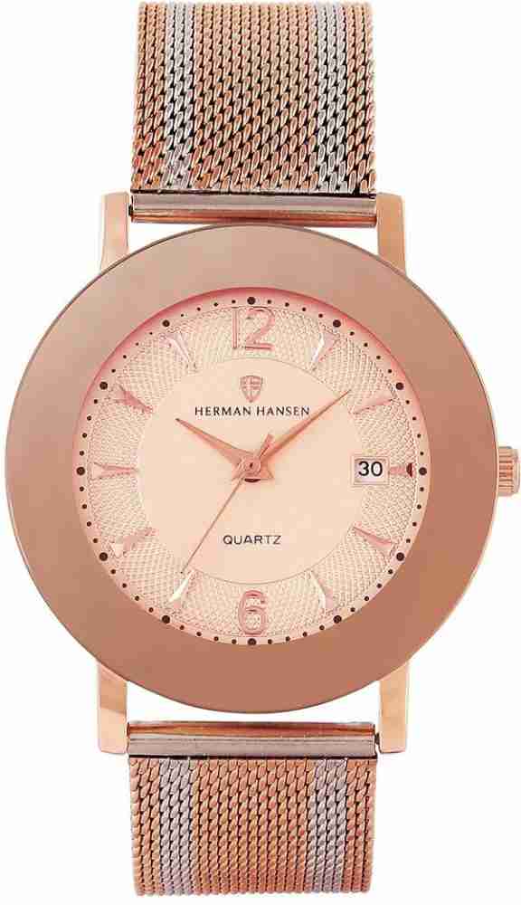 Herman hansen rose gold watch best sale