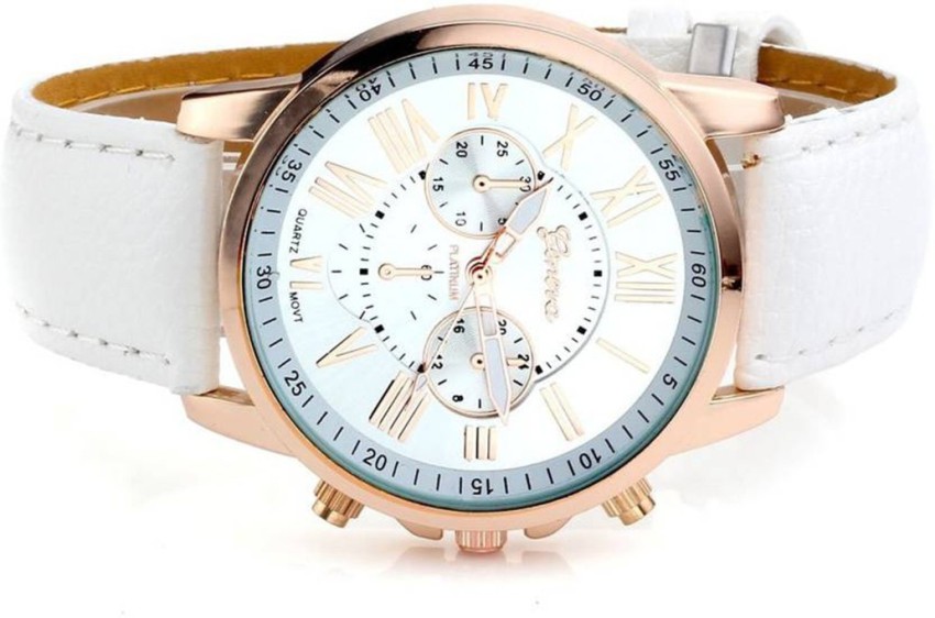 Geneva platinum shop watch rose gold