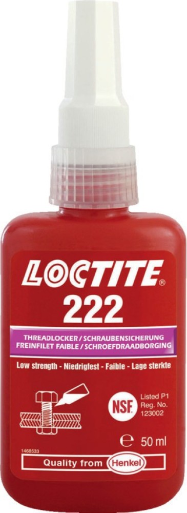 LOCTITE 222 - Threadlocker low strength - Henkel Adhesives