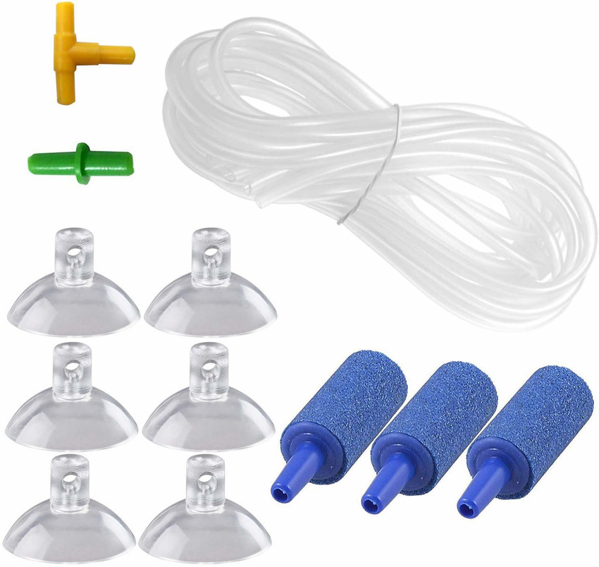 Venus Aqua 10 Feet Aquarium Air Tubing Air Pump Accessories with 3 Air Stones 6 Suction Cups 1 T Connectors and 1 I Connectors AIR Pump Accessories Aquarium Tool Price in India Buy